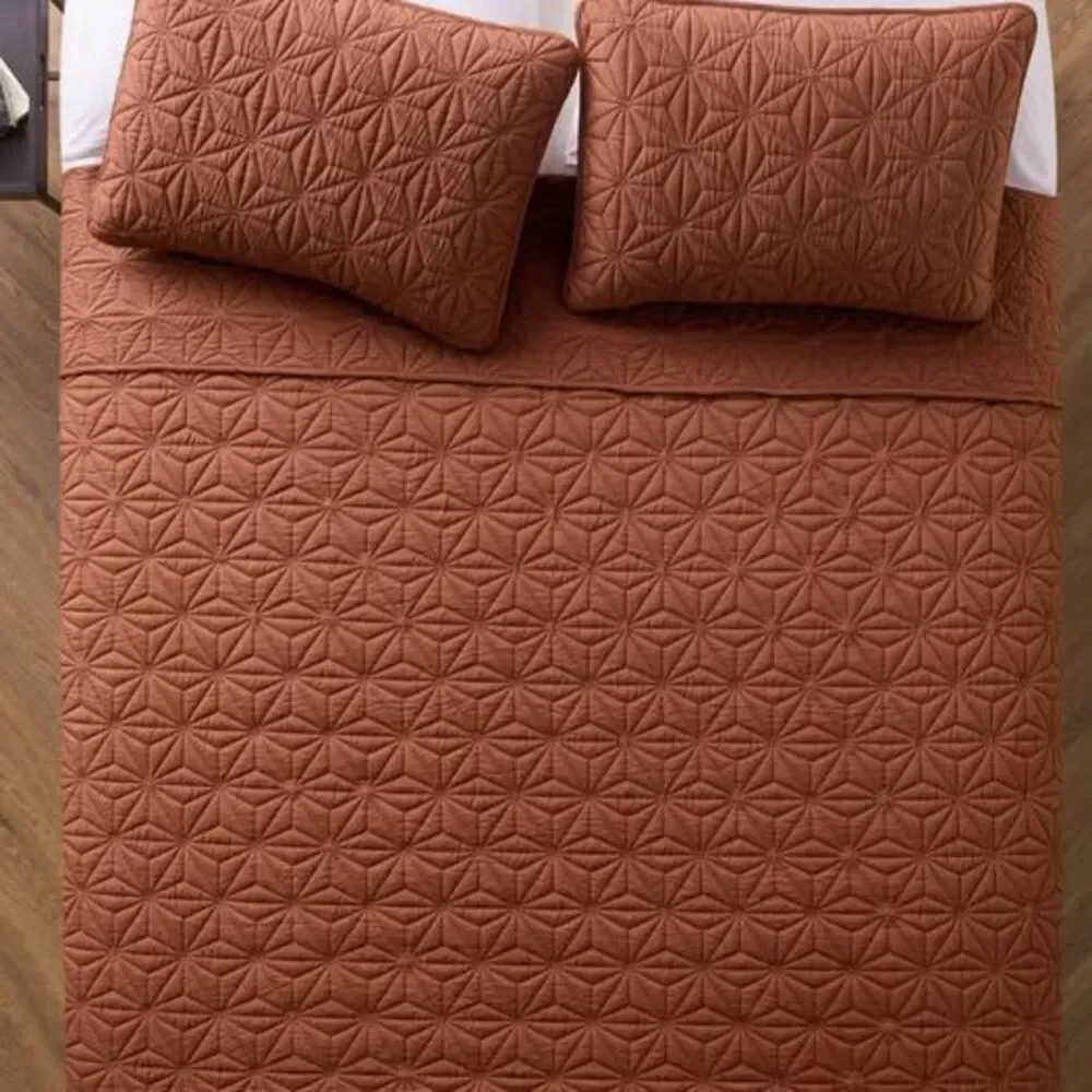 3 Pieces KING Quilt Set Kaleidoscope VCNY Home